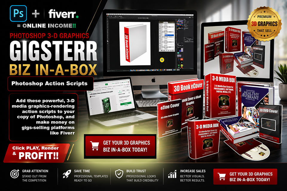 Photoshop 3-d Graphics Gigsterr Biz In-a-box